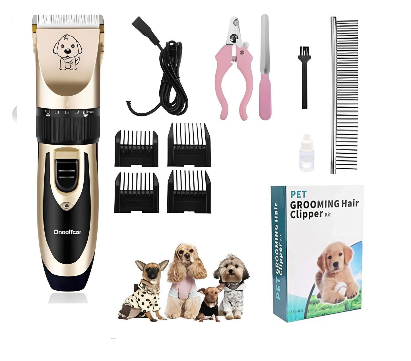HAPPY DOG - Kit Completo De Peluqueria Canina